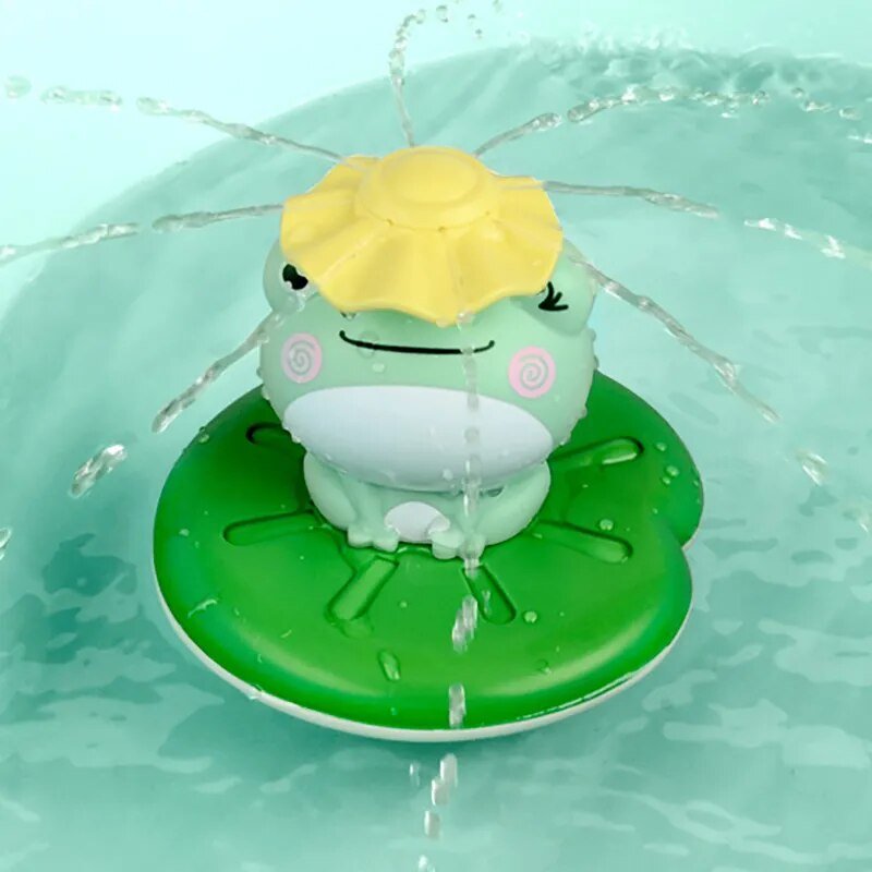 Electric Spray Water Bath Toy, Floating Frog Sprinkler for Kids
