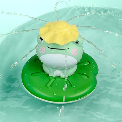 Electric Spray Water Bath Toy, Floating Frog Sprinkler for Kids