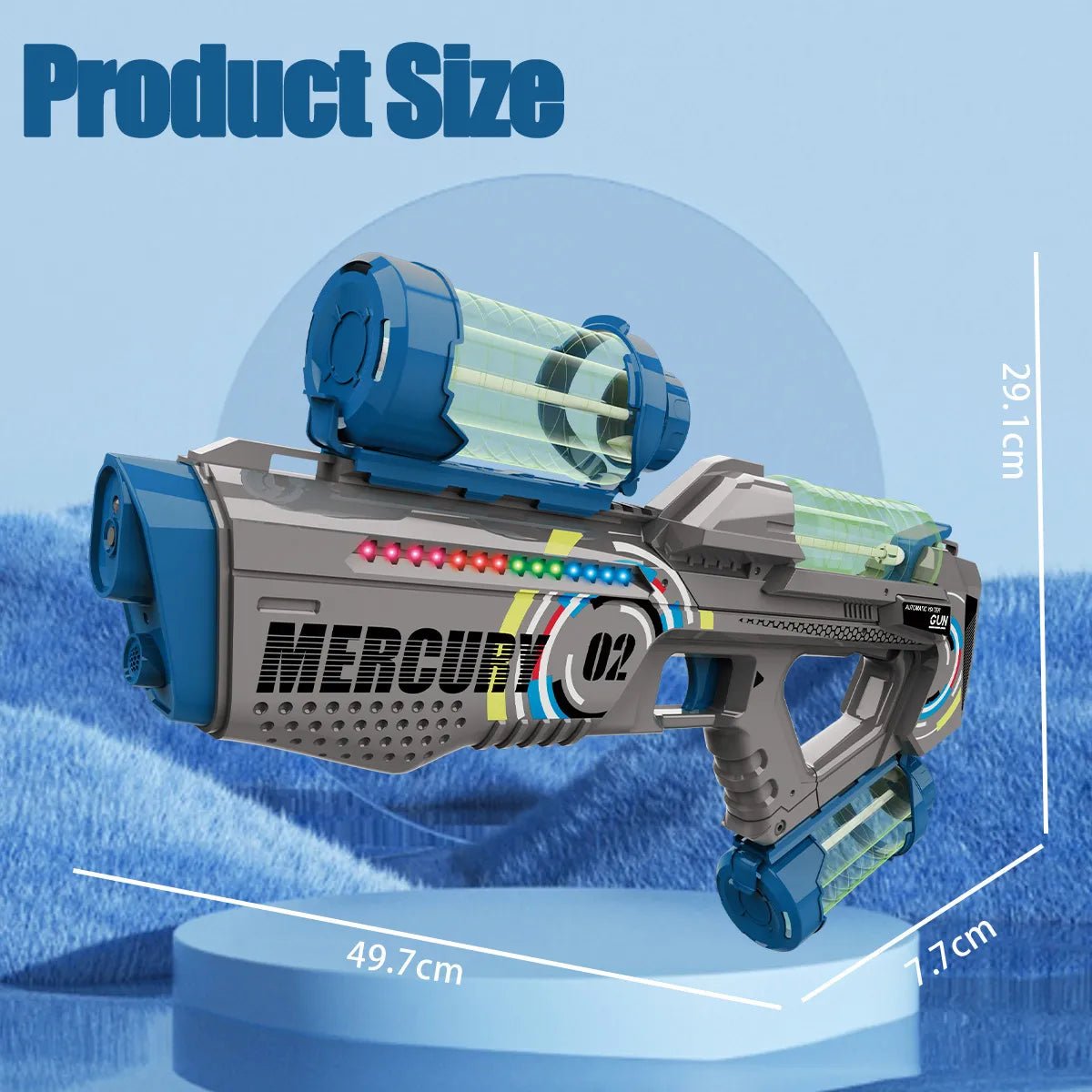 Automatic Water Gun with Light for Kids' Summer Fun