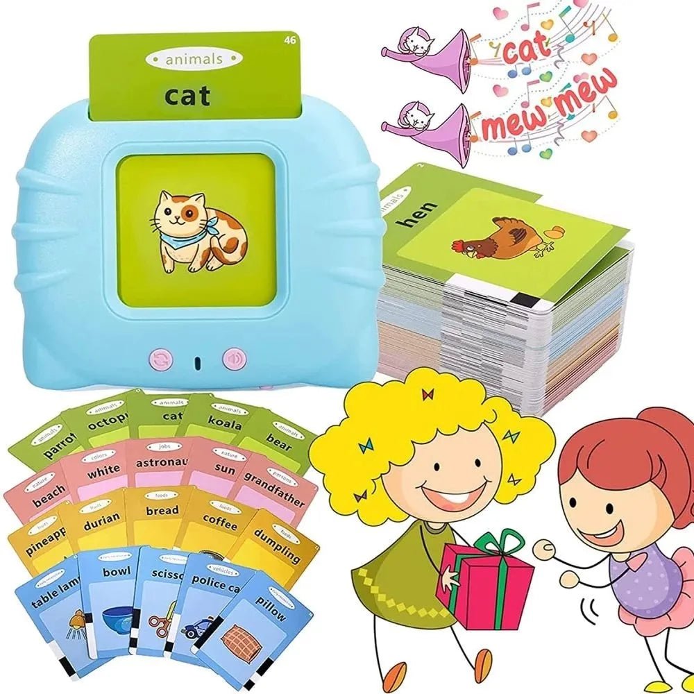 Interactive English Learning Flash Cards for Kids: Electronic Audio Book & Toys