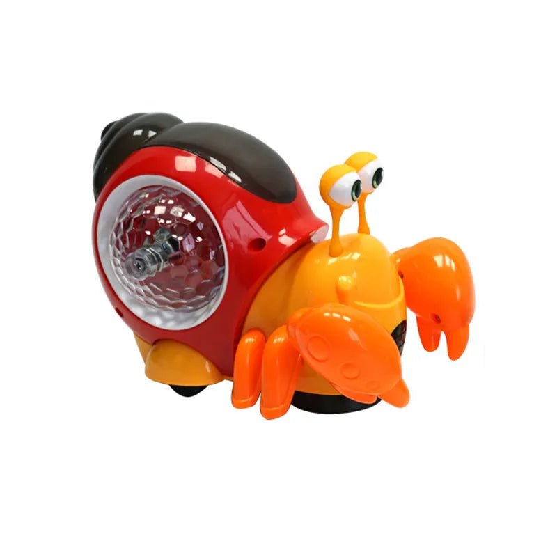 Electronic Crawling Crab: Glowing Music Toy for Kids