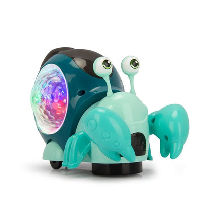 Electronic Crawling Crab: Glowing Music Toy for Kids