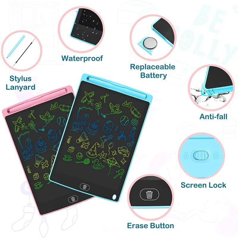 8.5" LCD Drawing Tablet - Electronic Writing Board for Kids