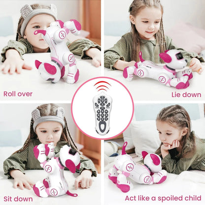 Stunt Walking Robot Dog: Remote Control Pet Toy