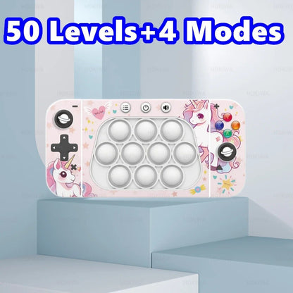 Electronic Pop Game Console - Light Up Bubble Fidget Toy