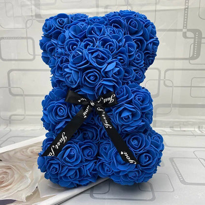 25cm Red Rose Teddy Bear - Ideal Valentine's Day & Christmas Gift