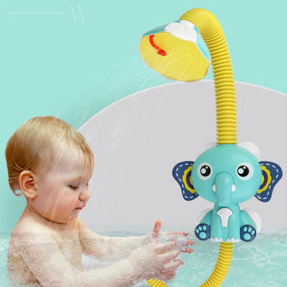 Elephant Model Electric Water Spray Bath Toy for Babies