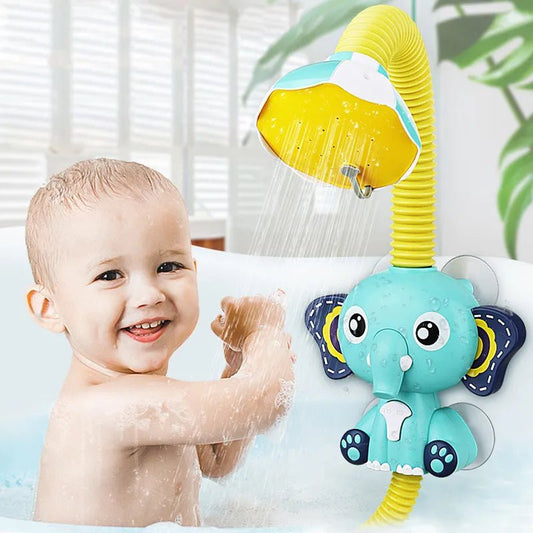 Elephant Model Electric Water Spray Bath Toy for Babies