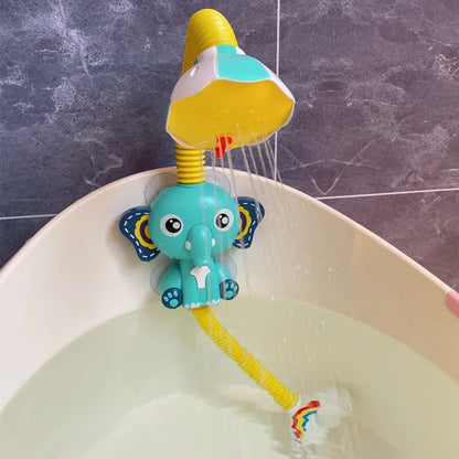 Elephant Model Electric Water Spray Bath Toy for Babies