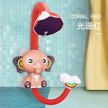 Elephant Model Electric Water Spray Bath Toy for Babies
