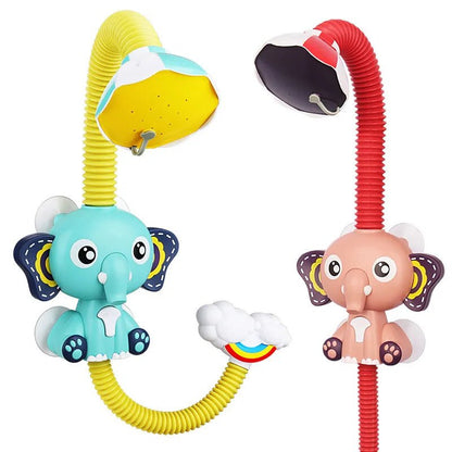 Elephant Model Electric Water Spray Bath Toy for Babies