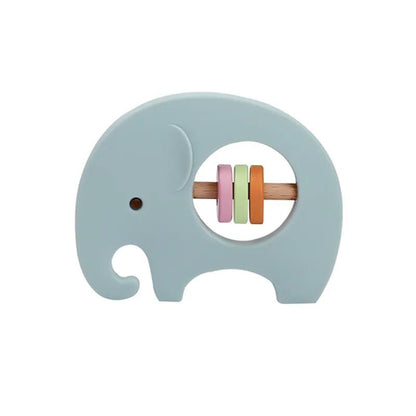 1PC Koala & Elephant Silicone Teether Handbell Rattles