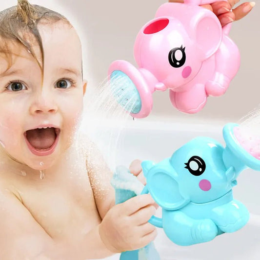 Elephant Water Spray Baby Bath Toy with Storage Mesh Bag