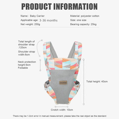 Portable Ergonomic Baby Carrier: Front and Back Holder