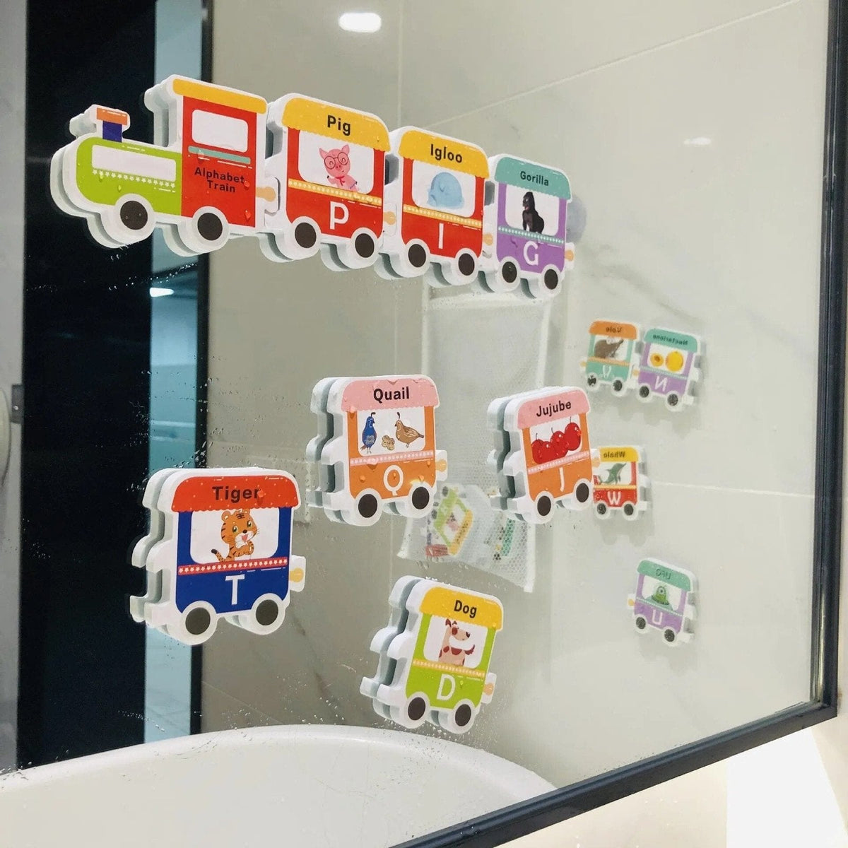 Soft EVA Rail & Traffic Bath Toys - Educational Suction Water Toys for Kids