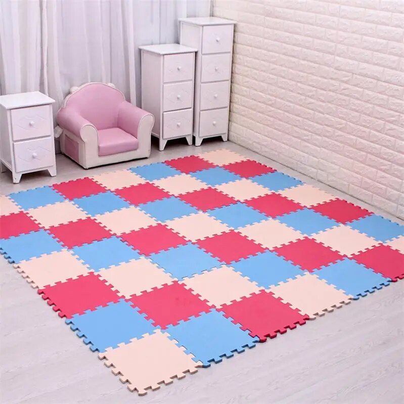 EVA Foam Baby Play Puzzle Mat - 18/24 Interlocking Exercise Tiles