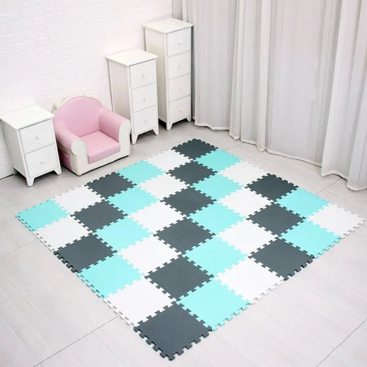 EVA Foam Baby Play Puzzle Mat - 18/24 Interlocking Exercise Tiles