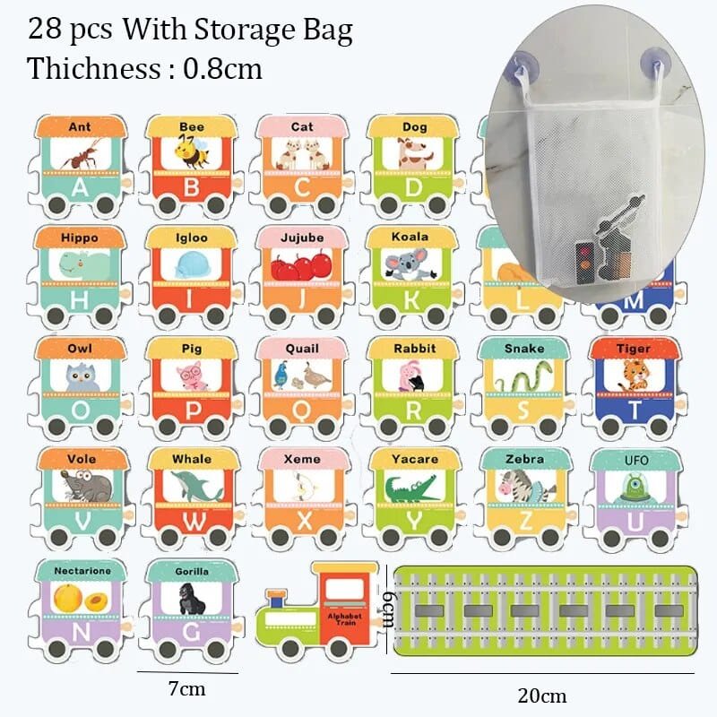 Soft EVA Rail & Traffic Bath Toys - Educational Suction Water Toys for Kids