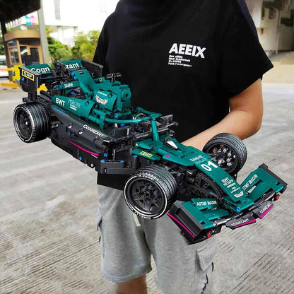 F1 Formula RC Racing Car, 1089pcs High-Tech Building Blocks Set