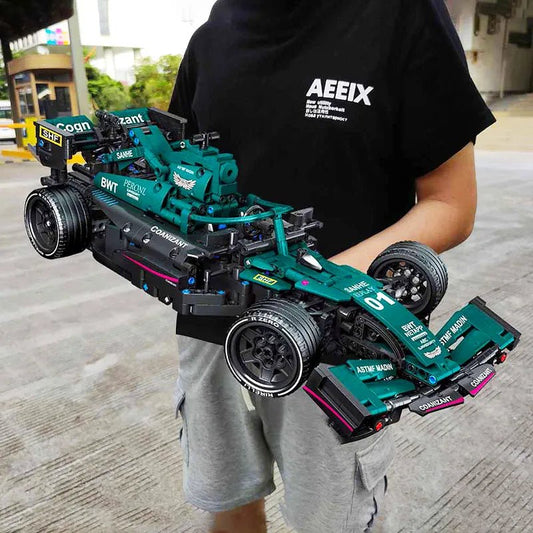 F1 Formula RC Racing Car, 1089pcs High-Tech Building Blocks Set