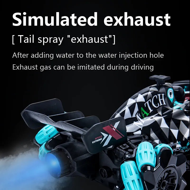 F2 RC Drift Car with Music, LED Lights, 2.4G, Gesture Control