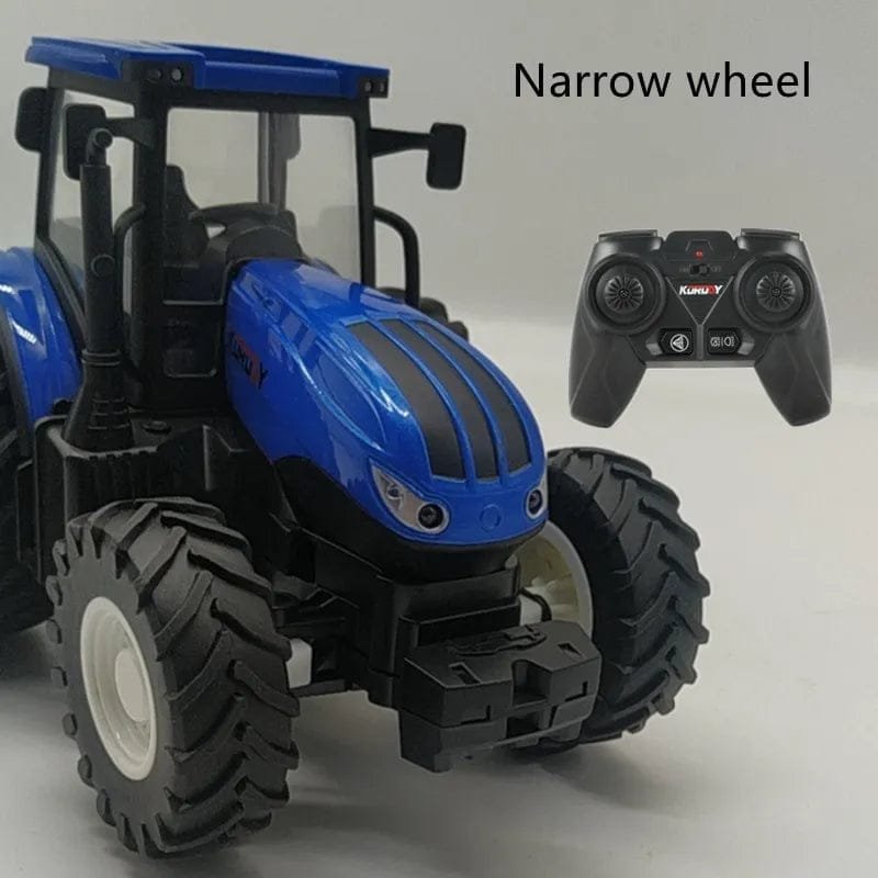 1/24 RC Tractor Trailer Set with LED - Farming Simulator Toy