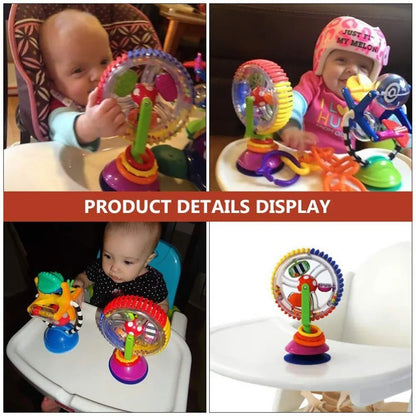 Rotating Ferris Wheel Baby Rattle - Suction Cup Development Toy