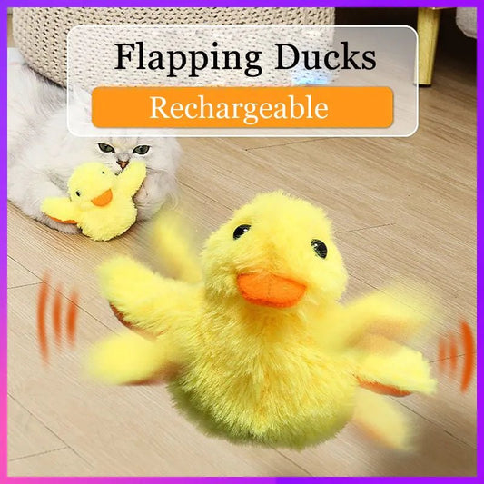 Flapping Duck Cat Toy, Electric, Catnip-Infused, Interactive Plush