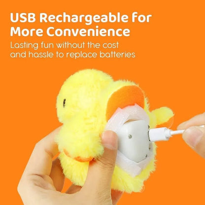 Flapping Duck Cat Toy, Electric, Catnip-Infused, Interactive Plush