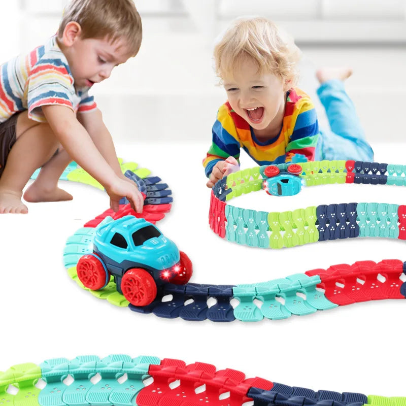 Changeable LED Race Track Set – DIY Railway Kit