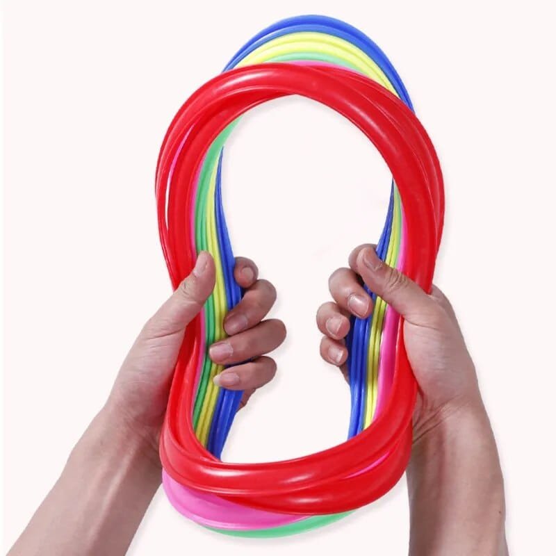 Outdoor Kids Training Ring Set - Fun Sport Toys for Boys and Girls (10 Hoops)
