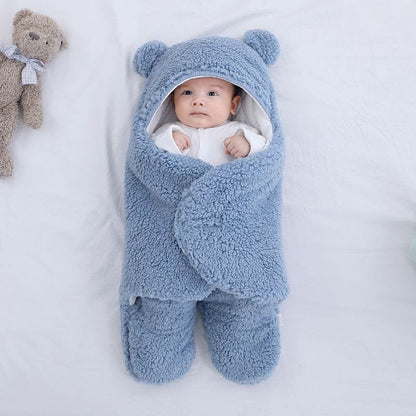 Thick Fleece Newborn Sleep Bag with Cotton Lining