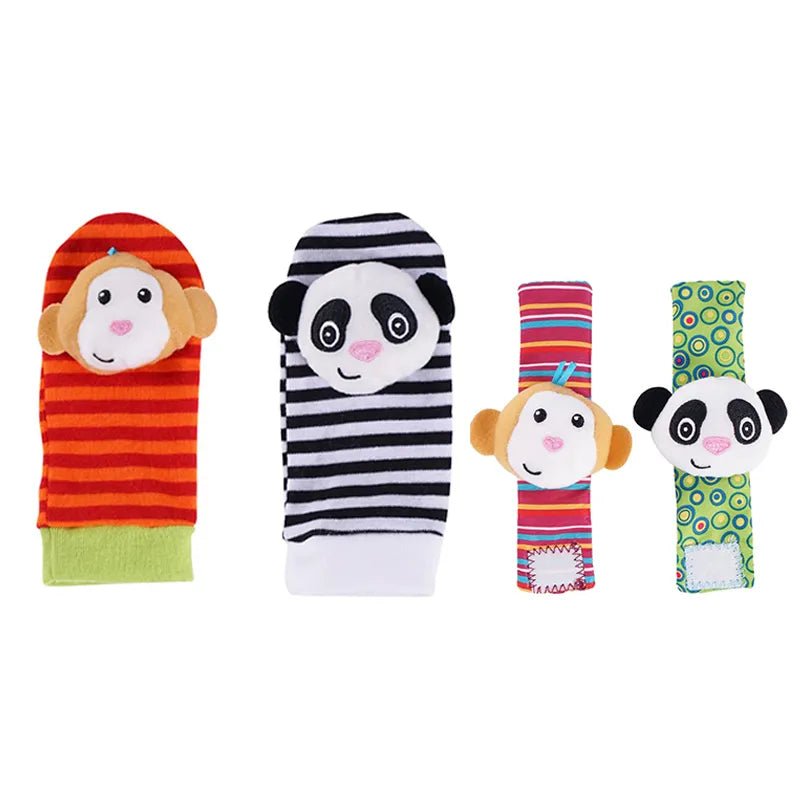 4-Piece Baby Rattle & Foot Finder Socks Set (12 Months+)