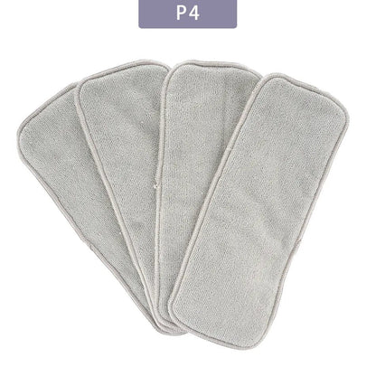Elinfant 3-Layer Gray Microfiber Diaper Inserts (4/8/10pcs)