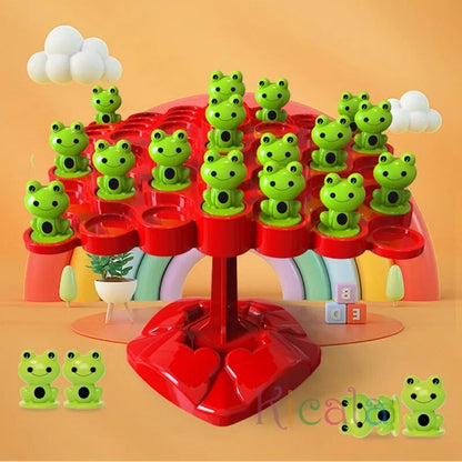 Balancing Frog Tree: Montessori Math Puzzle Toy