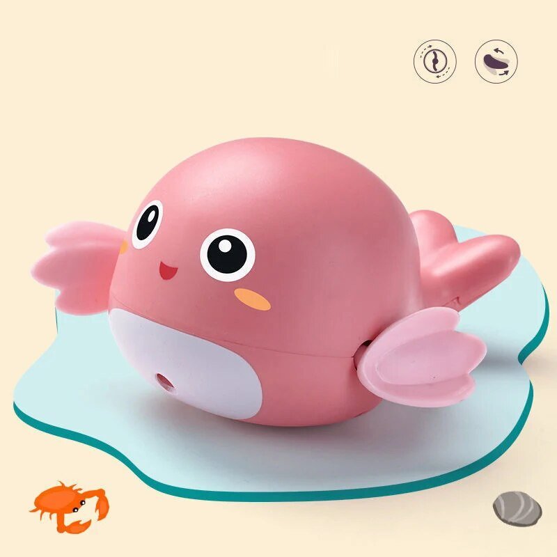 Cute Frogs Clockwork Swimming Bath Toy for Babies