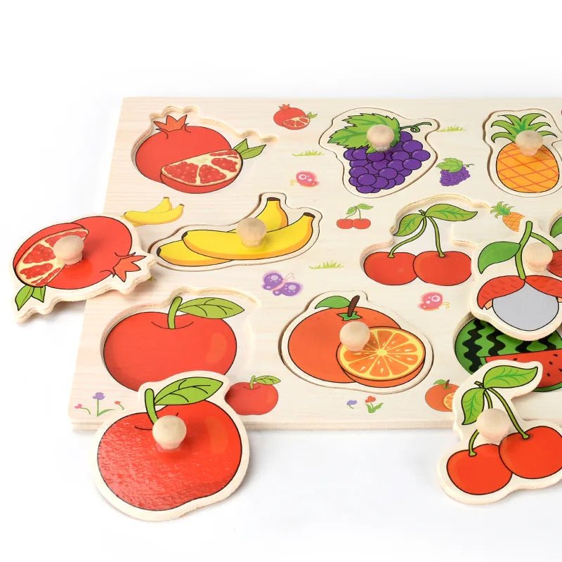 Montessori Wooden Puzzle Boards - 3D Jigsaw for Kids
