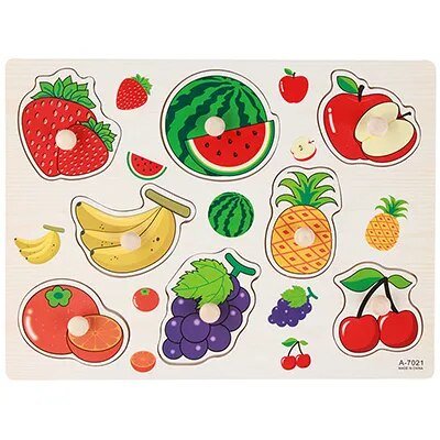 Montessori Wooden Puzzle Games for Babies 1-3 Years
