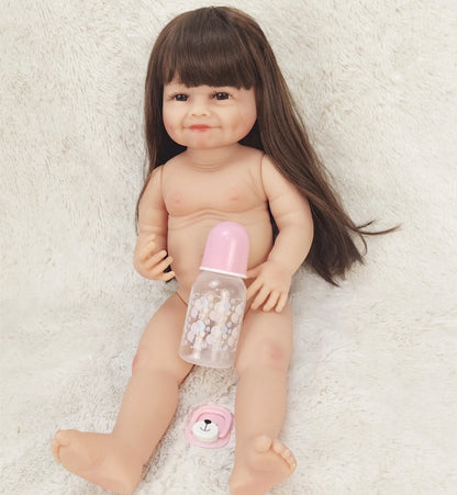 55cm Full Silicone Reborn Doll - Long Hair Betty Princess
