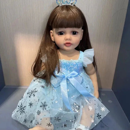 55cm Full Silicone Reborn Doll - Long Hair Betty Princess
