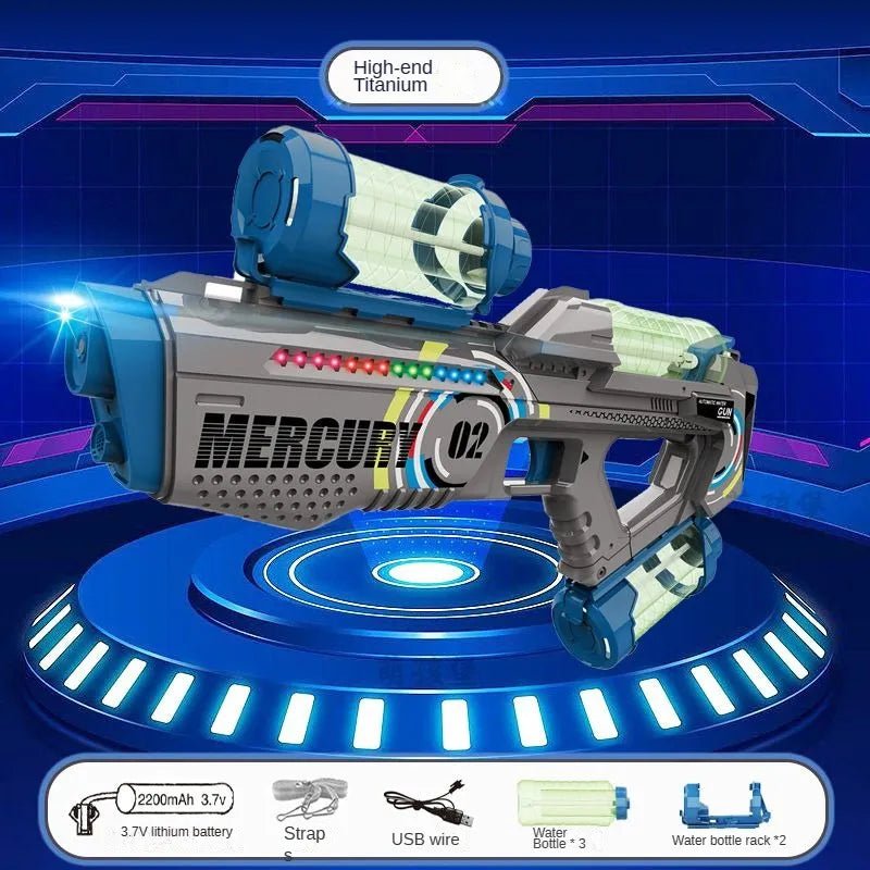 Automatic Water Gun with Light for Kids' Summer Fun