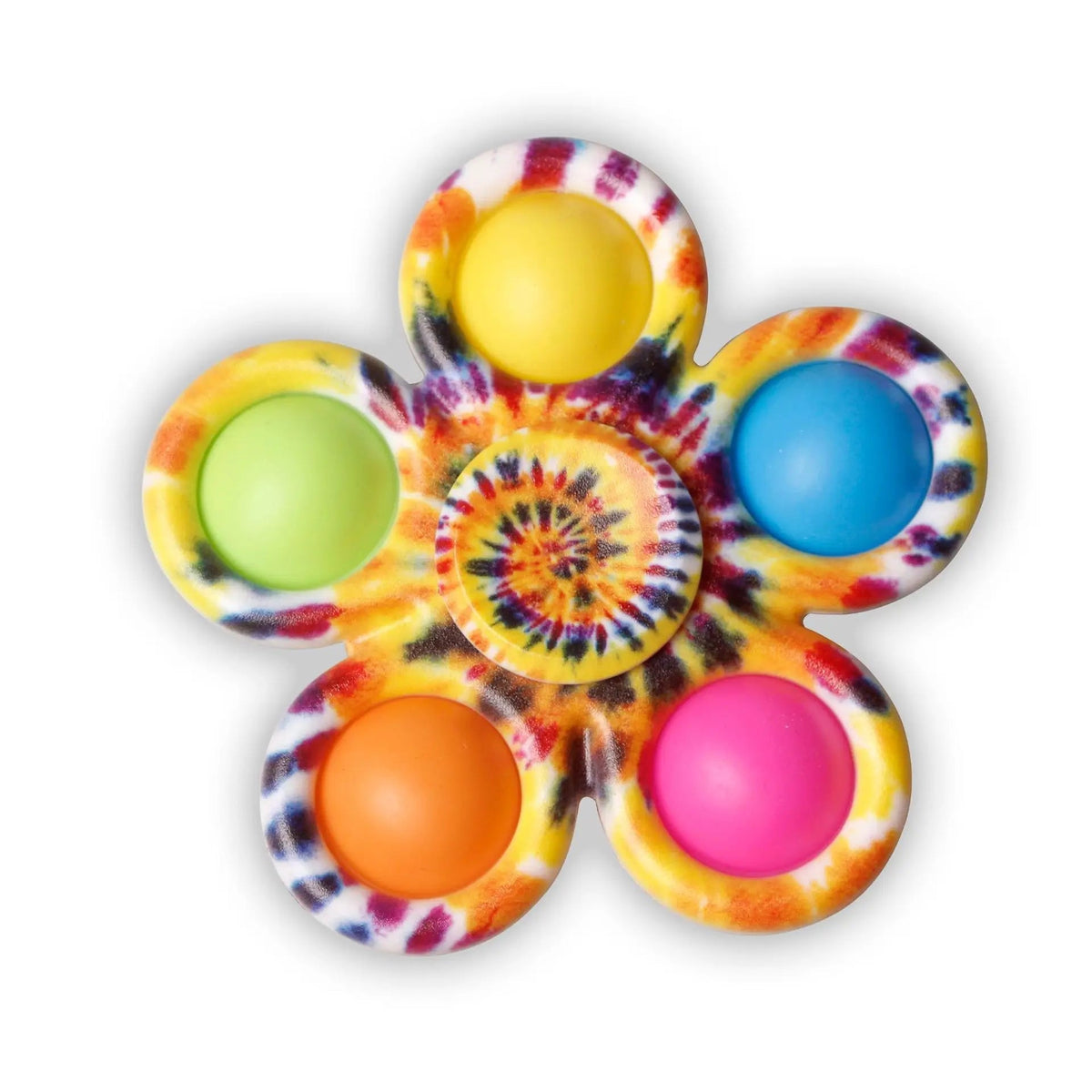 Tie-Dye Pop Fidget Spinner – Sensory Stress-Relief Toy