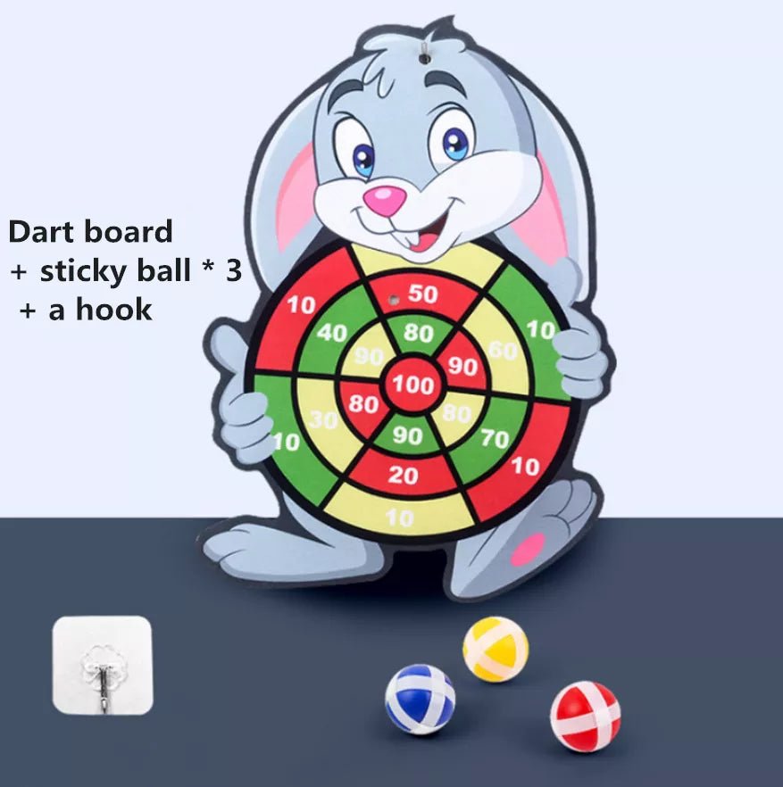 Cartoon Animal Sticky Ball Dart Board - Family Fun Toy