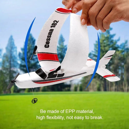 FX801 EPP Foam 2CH RC Plane, 2.4G Remote, Children's Aircraft Toy