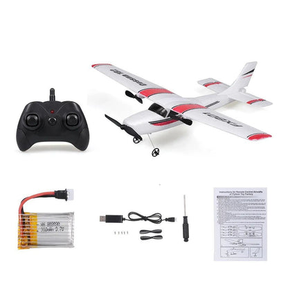 FX801 EPP Foam 2CH RC Plane, 2.4G Remote, Children's Aircraft Toy