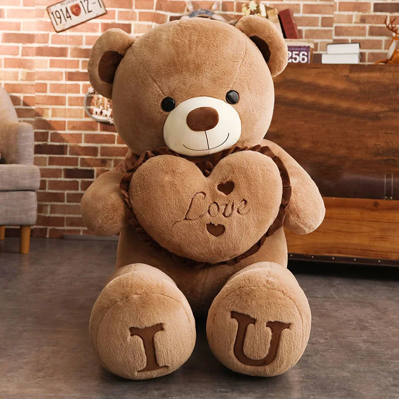 Big Pink Teddy Bear Plush (80/100 cm) – Ultra-Soft Gift