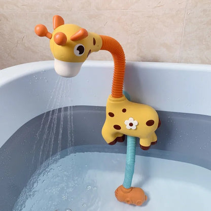 Elephant Model Electric Water Spray Bath Toy for Babies