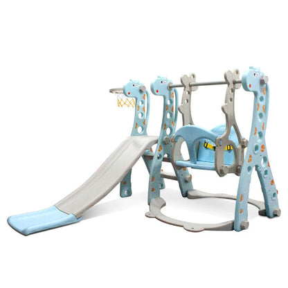 Cartoon Giraffe Slide & Swing Playset – Indoor/Outdoor