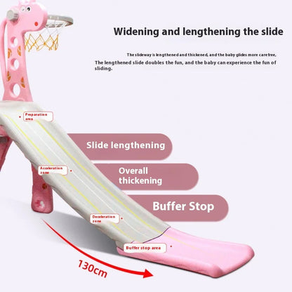 Cartoon Giraffe Slide & Swing Playset – Indoor/Outdoor