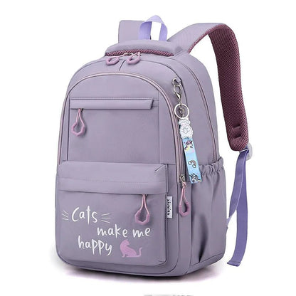 Kawaii Waterproof School Backpack for Girls: Large, Stylish Bookbag